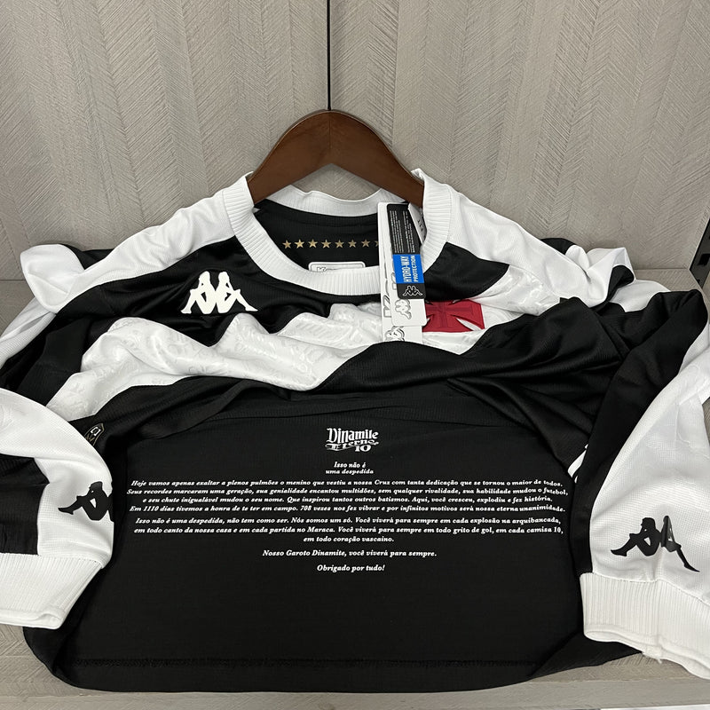 Camisa Vasco da Gama Manga Longa Home I 24/25 - Preta