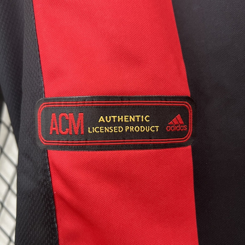 Camisa Milan Retrô 2006/2007 Vermelha e Preta - Adidas