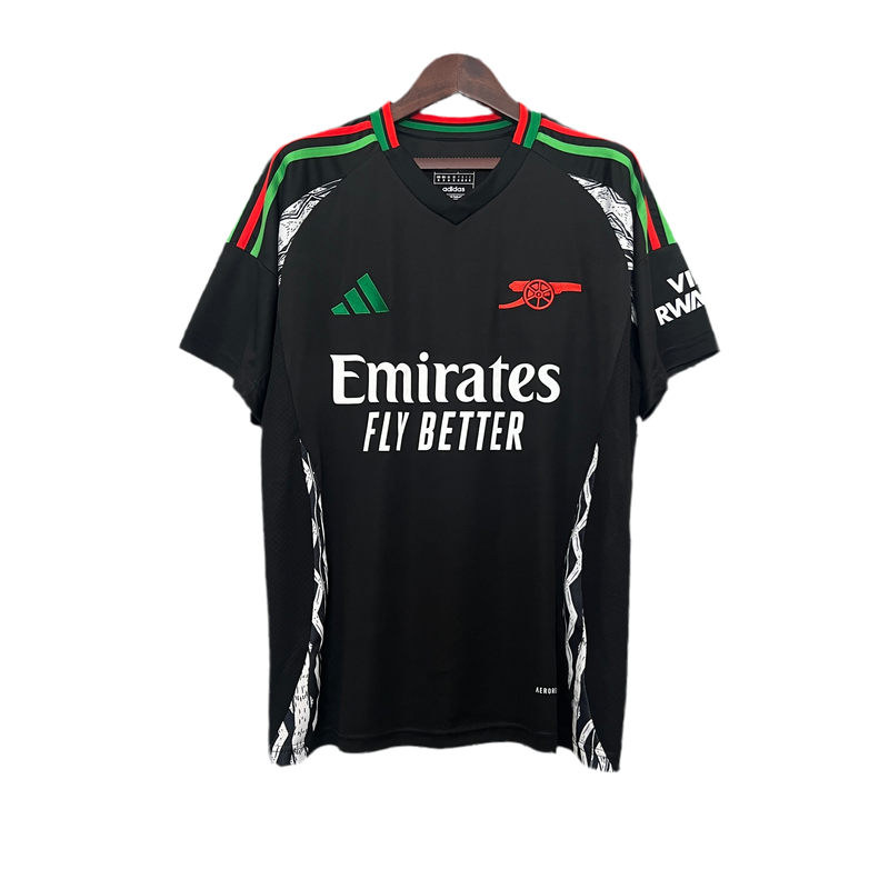 Camisa Arsenal Away lI Adidas Torcedor 2024/25 Masculino - Preta