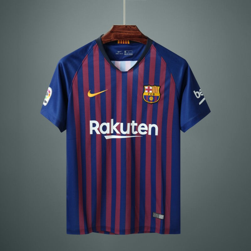 Camisa Barcelona Retrô 2018/2019 - Azul e Grená