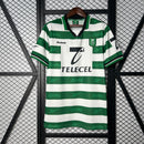 Camisa Retrô Sporting 99/00 - Branca e Verde
