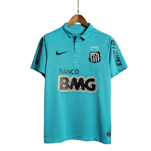 Camisa Santos Neymar Retrô 12/13 - Masculina Gola Polo Torcedor - Azul