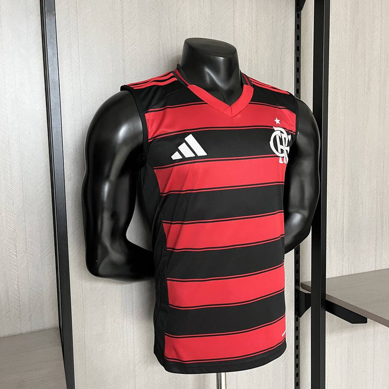Camisa Flamengo Home l 25/26 Regata - Vermelha e Preta
