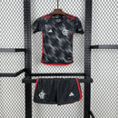Kit Infantil Flamengo Third lll 24/25 - Cinza