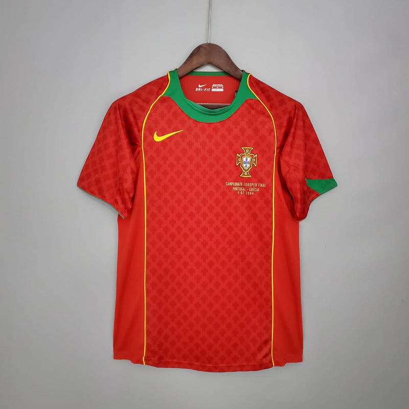 Camisa Portugal Retrô 2004 Vermelha e Verde - Nike