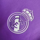 Camisa Manga Longa Real Madrid Retro 16/17 - Roxa
