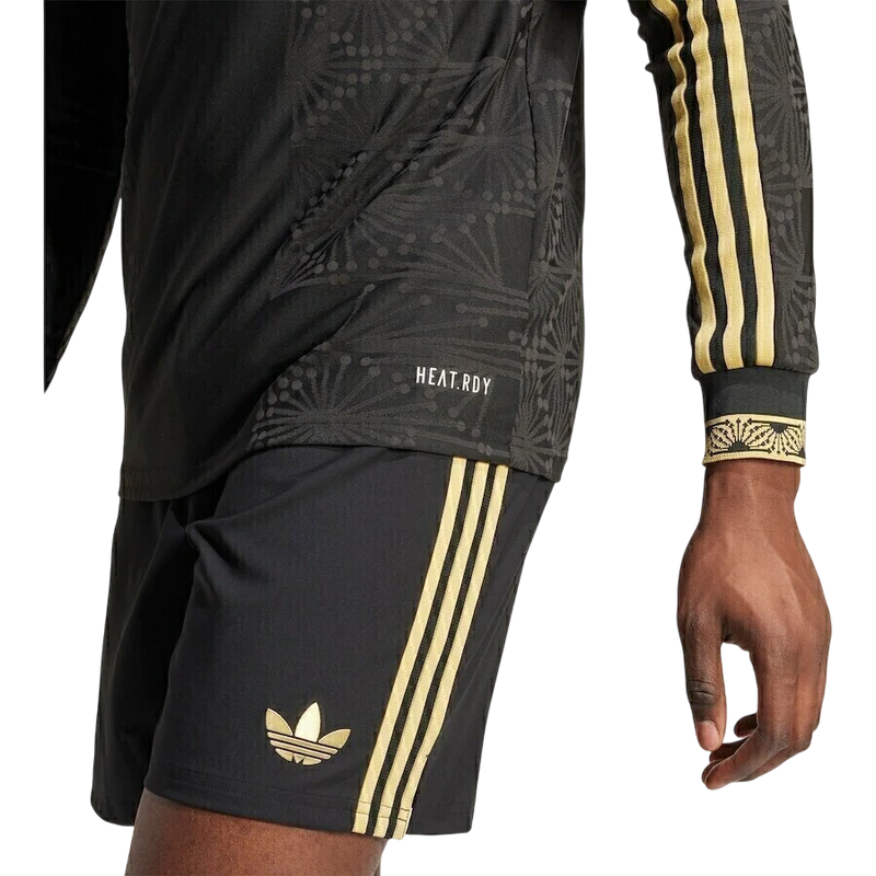 Camisa México Home I 25/26 Manga Longa - Preta e Dourada