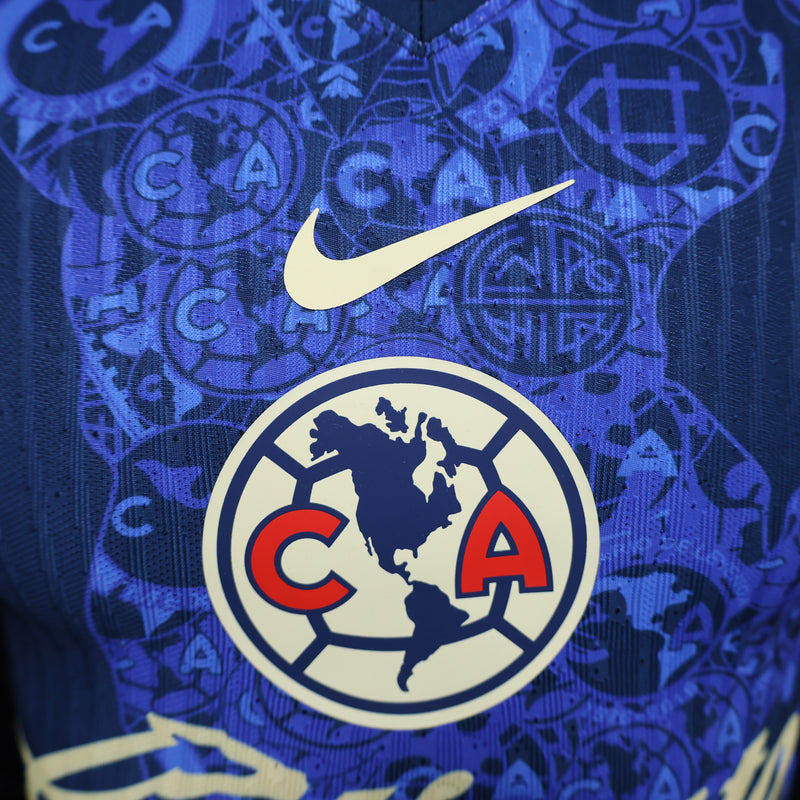 Camisa América do México Away ll 24/25 Jogador Masculina - Azul