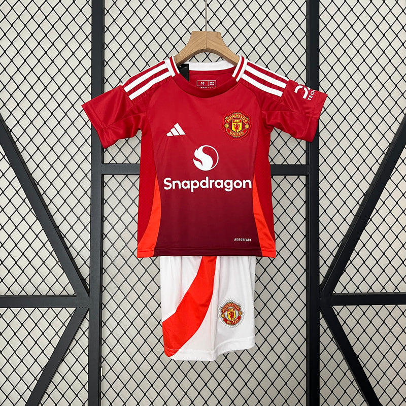 Kit Infantil Manchester United 24/25 - Vermelho