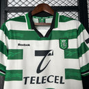 Camisa Retrô Sporting 99/00 - Branca e Verde