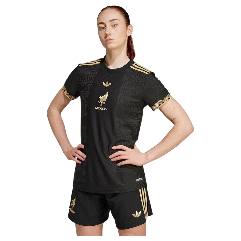 Camisa Feminina Seleção México Home l 25/26 - Preta