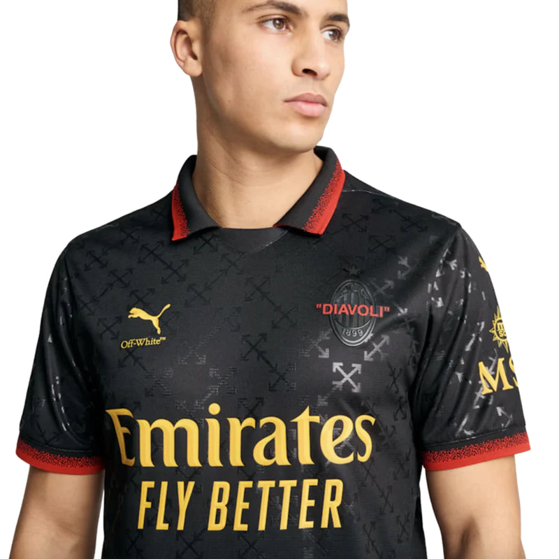Camisa AC Milan IV 25/26 Masculina X Off-White - Terra dos sonhos