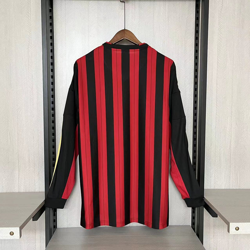 Camisa Manga Longa Milan 2013/14 Adidas - Preto e Vermelho