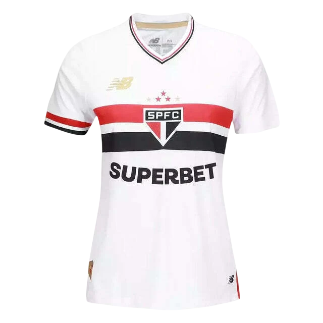 Camisa Feminina São Paulo Home l  25/26 - Branca
