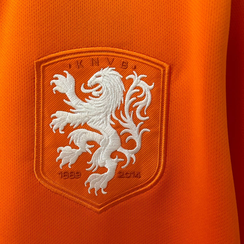 Camisa Holanda Retrô 2014 - Laranja