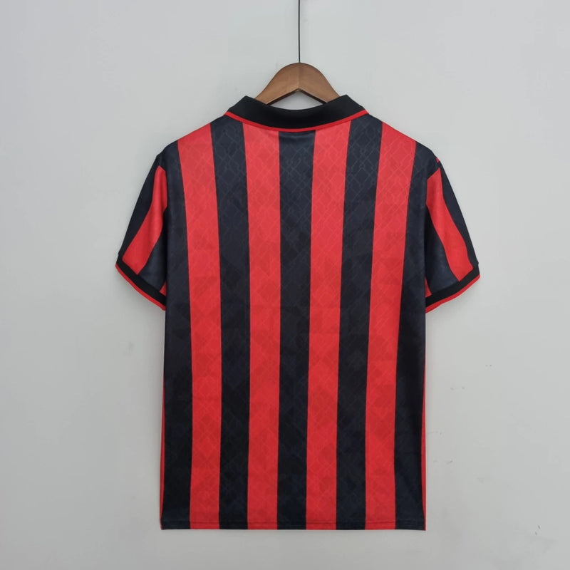 Camisa Milan Retrô 1995/1997 - Vermelha e Preta