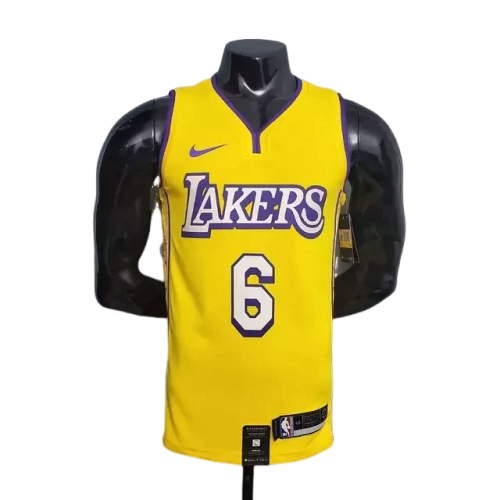 Camisa Basquete NBA Regata Los Angeles Lakers Masculina - Amarela