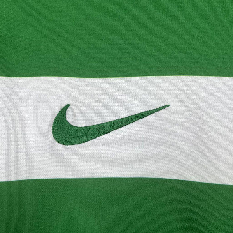 Camisa Sporting Home l 25/26 - Branca e Verde