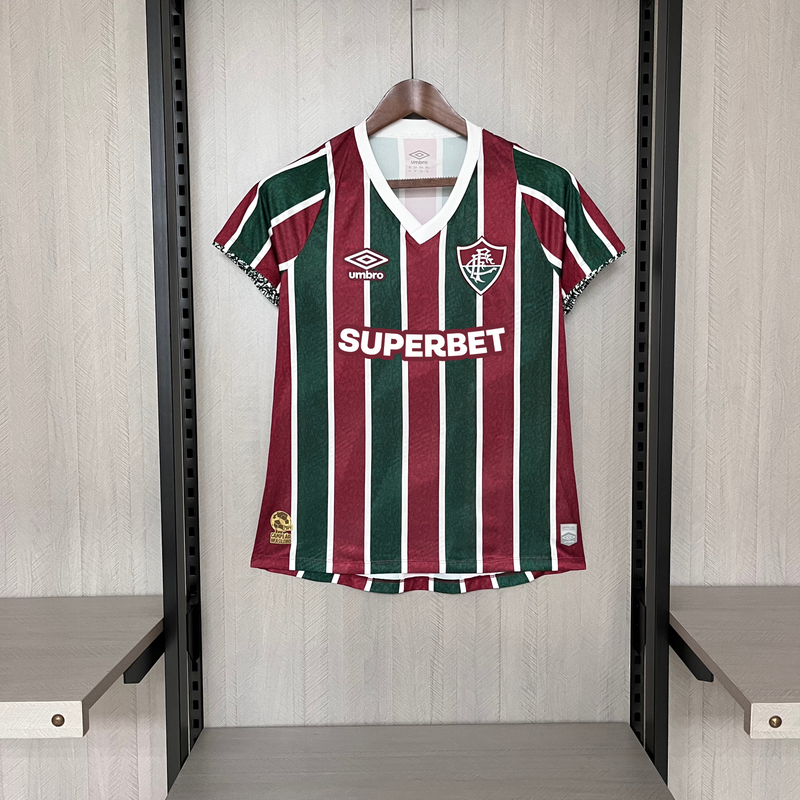 Camisa Feminina Fluminense Home I 24/25 - Tricolor