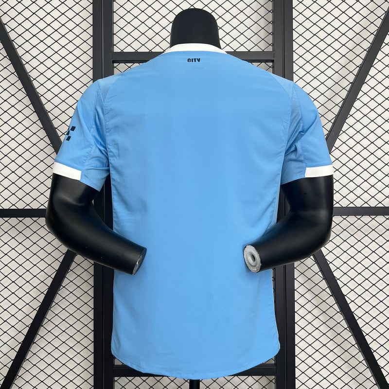 Camisa Manchester City Home I 25/26 Jogador Masculina - Azul