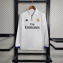 Camisa Manga Longa Real Madrid Retro 16/17 - Branca