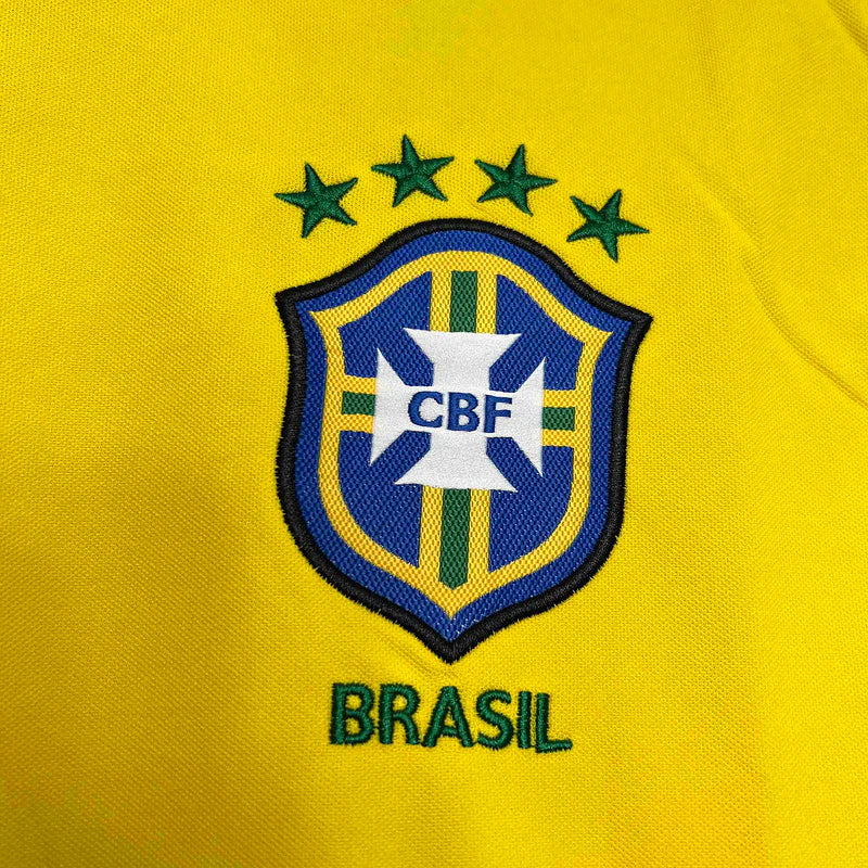 Camisa Retrô Seleção Brasileira 1998 Home l - Reedição