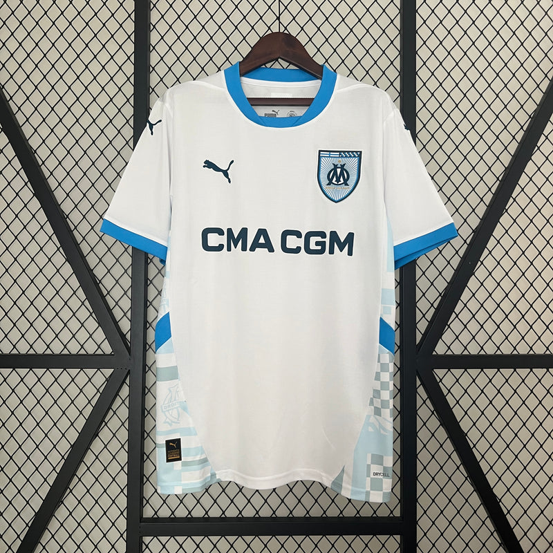 Camisa Olympique de Marseille Home l 24/25 - Branca