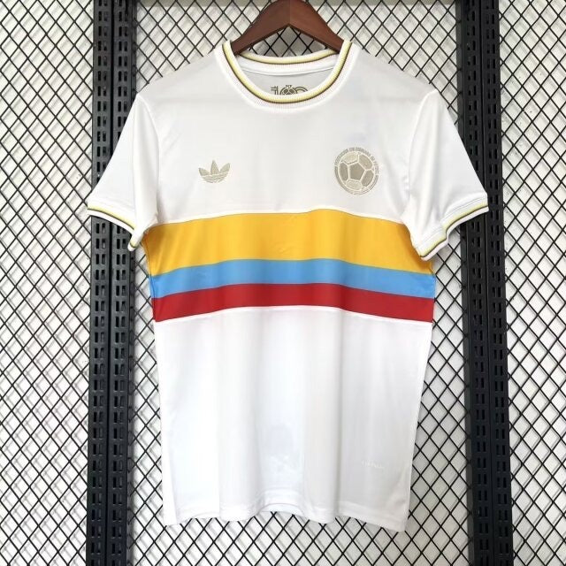 Camisa Seleção da Colômbia 100 anos Away 24/25 - Branca