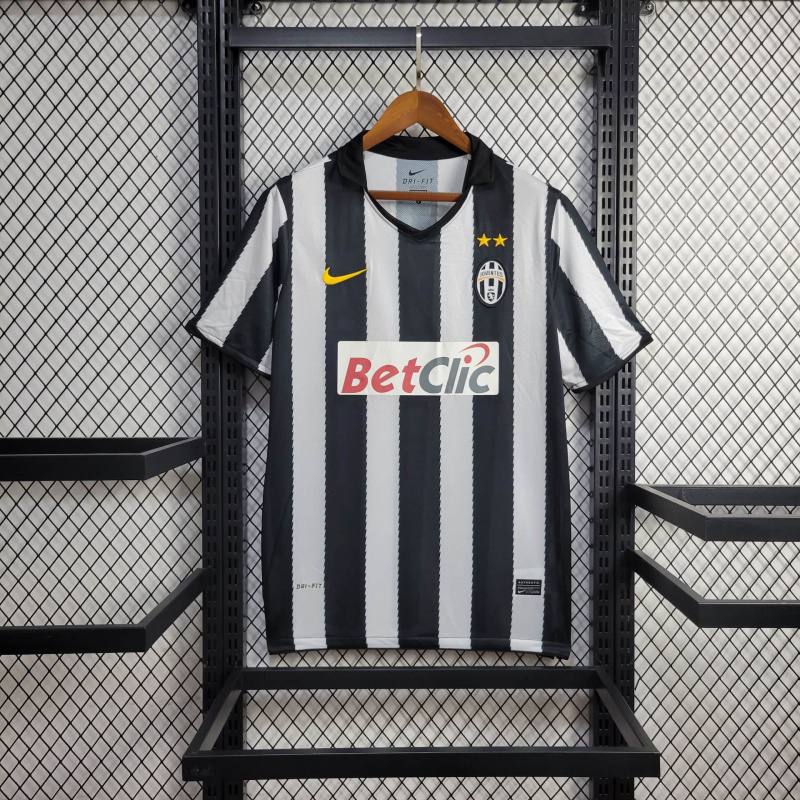 Camisa Juventus Retrô 2010 - Preta e Branca