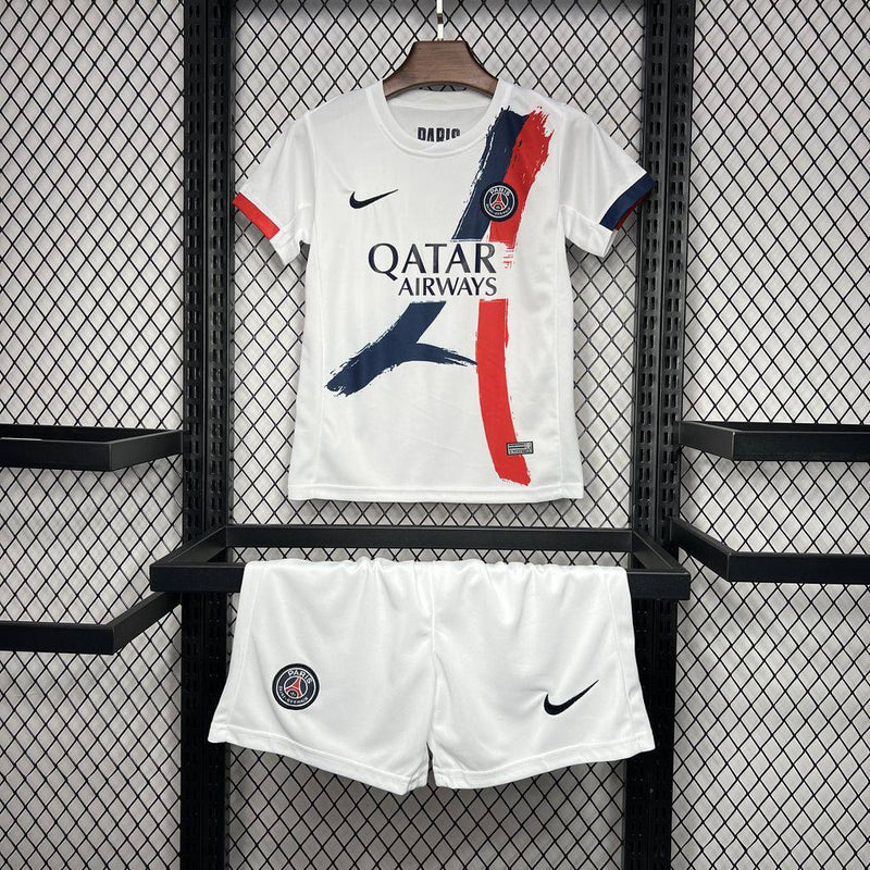 Kit Infantil PSG Away ll 24/25 - Branco