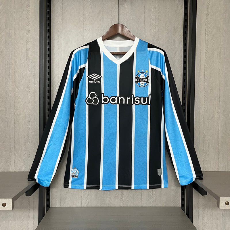 Camisa Grêmio Manga Longa Home l 24/25 - Tricolor