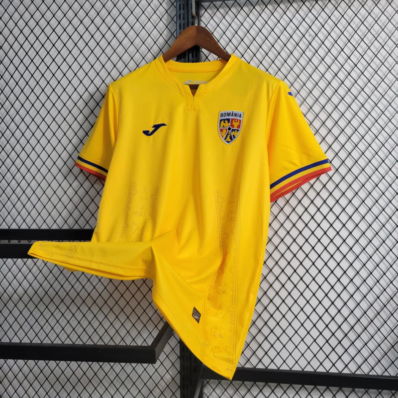 Camisa Romênia 24/25 Torcedor Masculino - Amarela