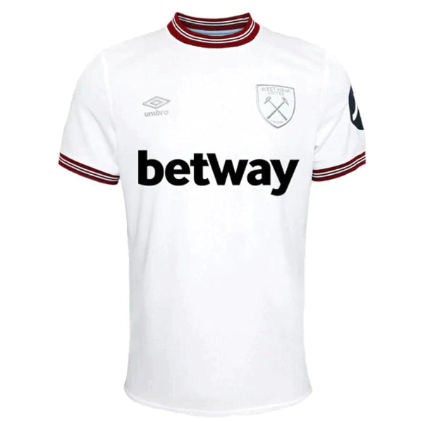 Camisa West Ham Away ll 23/24 s/n° Torcedor Masculino - Branca