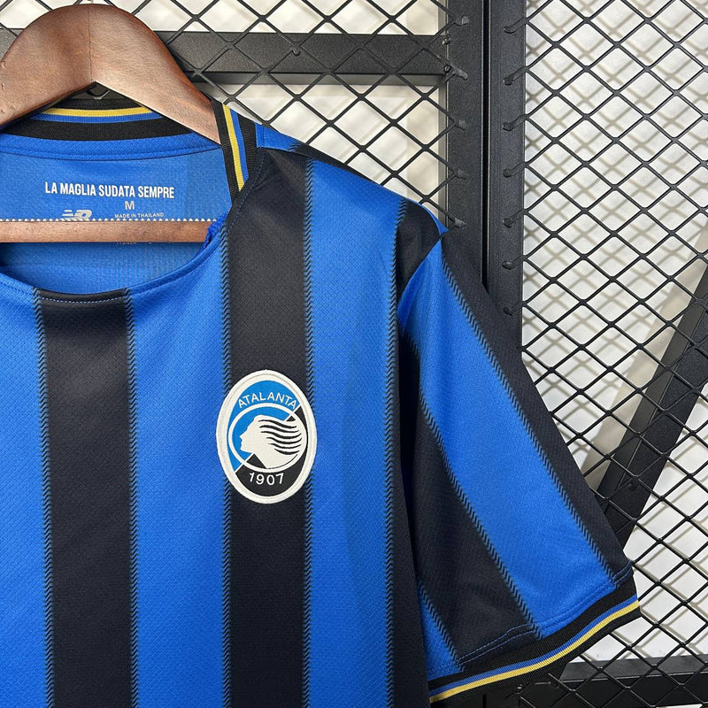 Camisa Atalanta Home l 25/26 - Azul e Preta