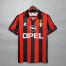 Camisa Milan Retrô 1996/1997 - Vermelha e Preta