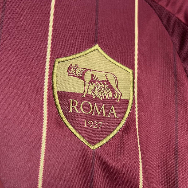 Camisa Roma Home l 24/25 - Torcedor Vermelha