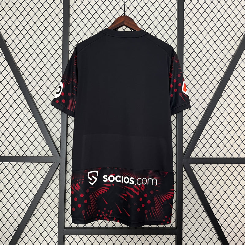 Camisa Sevilla Third lll 2024/25 Torcedor Masculina - Preta