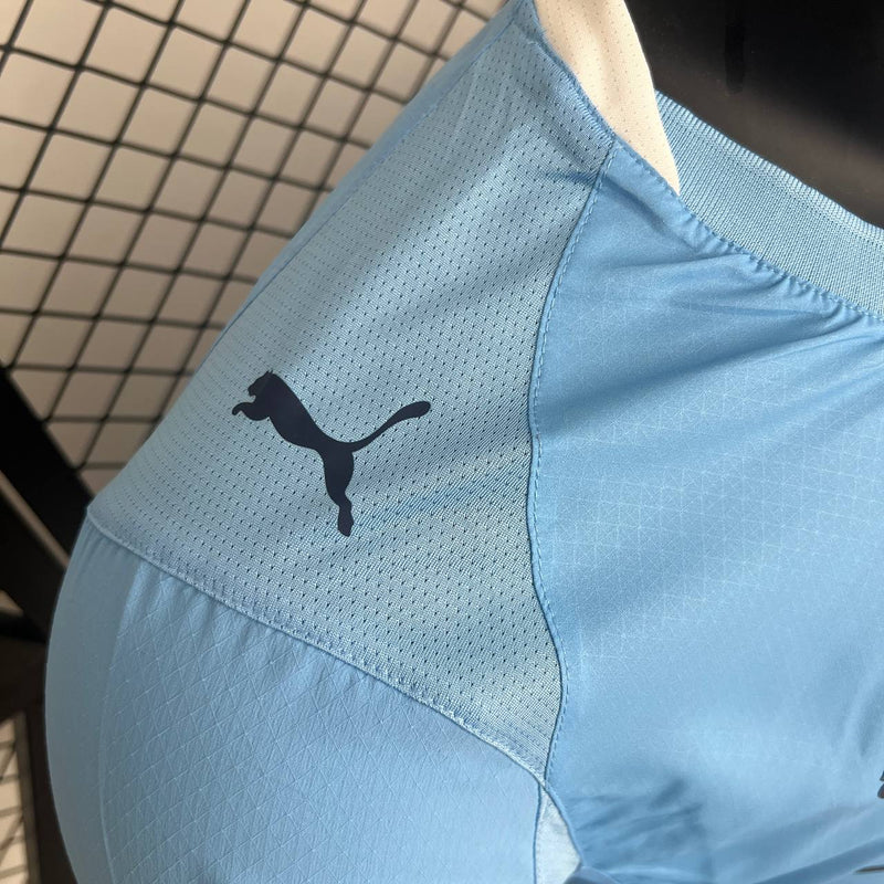 Camisa Manchester City Home I 25/26 Jogador Masculina - Azul