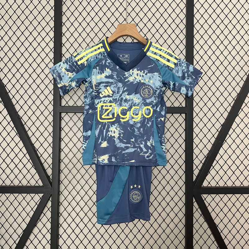 Kit Infantil Ajax Away ll 24/25  - Azul