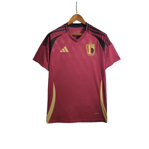 Camisa Bélgica Home 24/25 Torcedor Masculino - Grená