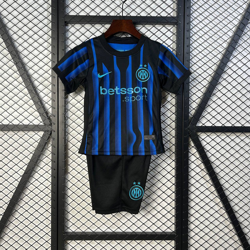 Kit Infantil Inter de Milão l 25/26 - Preto e Azul