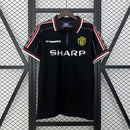Camisa Retrô Manchester United 1998 - Preta