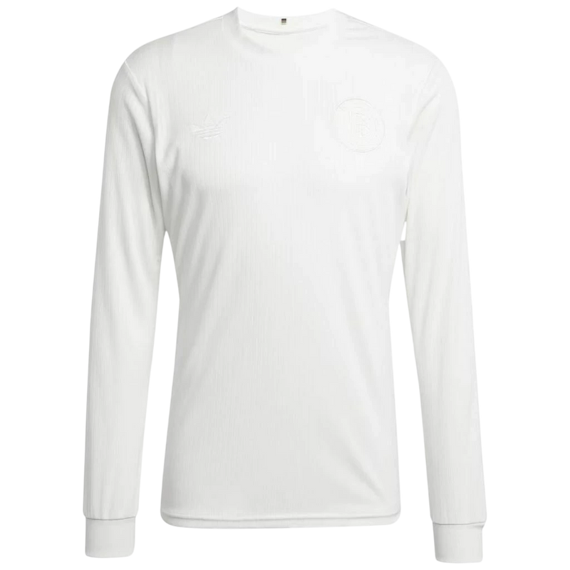 Camisa Alemanha 125 anos “whiteout” 2025 Manga Longa - Branca