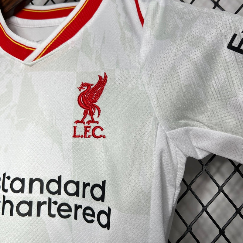 Kit Infantil Liverpool 24/25 Nike - Branca