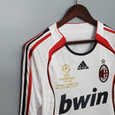 Camisa Manga Longa Milan Champions League 06/07 - Branco