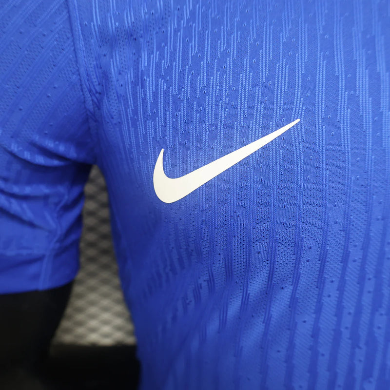 Camisa França Home l 24/25 Jogador Nike Masculino - Azul