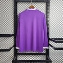 Camisa Manga Longa Real Madrid Retro 16/17 - Roxa