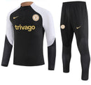 Conjunto Chelsea 23/24 Preta - Nike - Com Ziper Peito