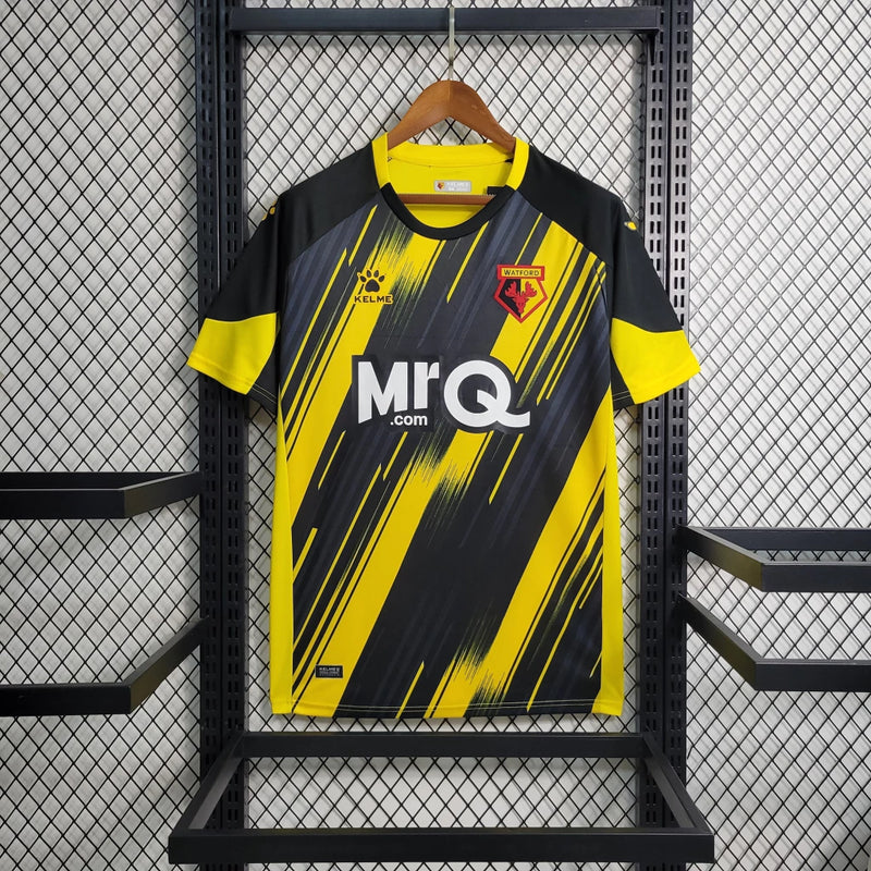 Camisa Watford Home I 23/24 - Amarelo e Preto