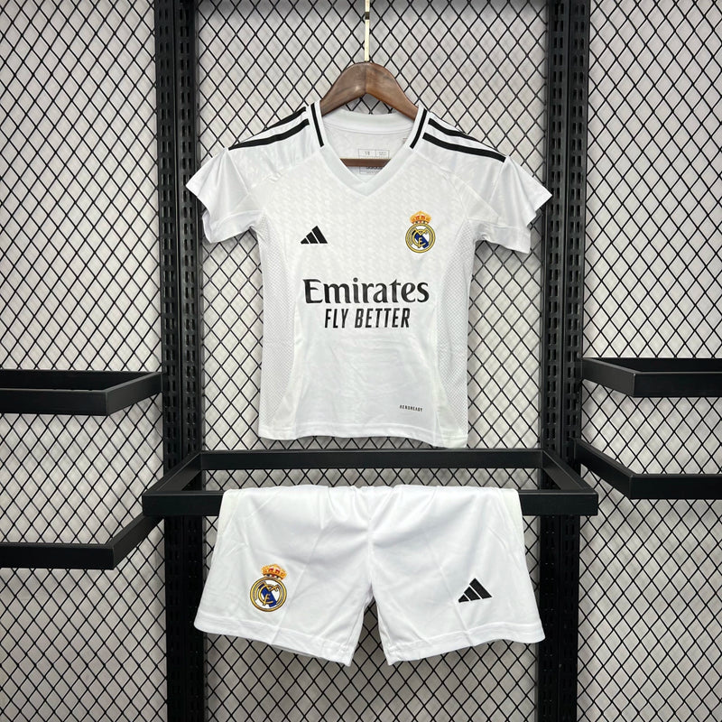 Kit Infantil Real Madrid - Home 24/25 - Branco